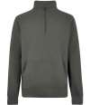 K339 KK339 Kustom Kit Regular Fit 1/4 Zip Piqué Sweatshirt Dark Grey colour image